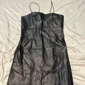 Leather dress
